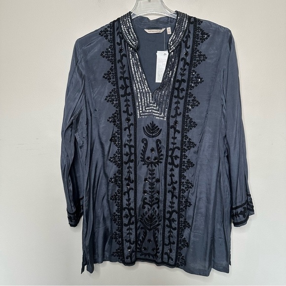 Soft Surroundings Embroidered Sequined Tunic - Picture 1 of 4